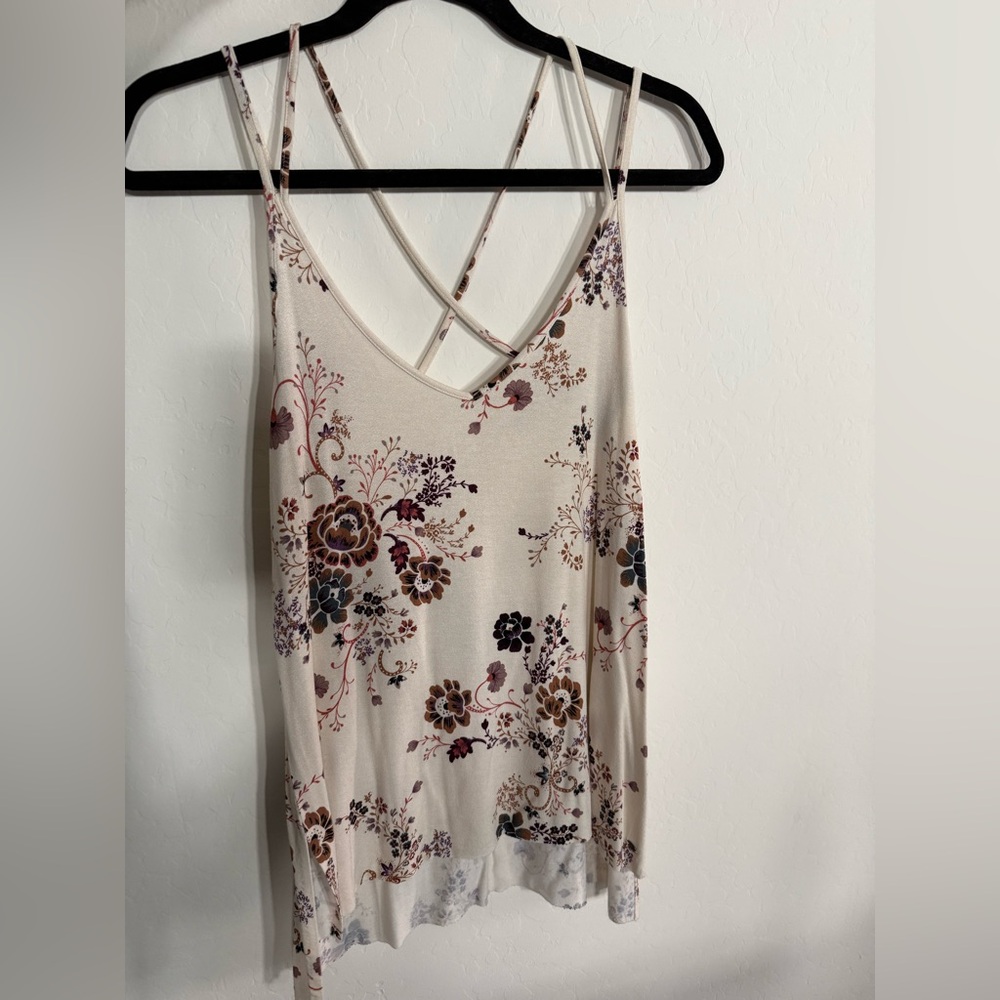 American Eagle Floral strappy flowy camisole tank XS/S